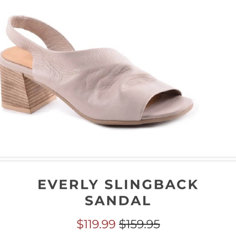 Sz 38 or 7.5 Bueno Pink Slingback Sandal